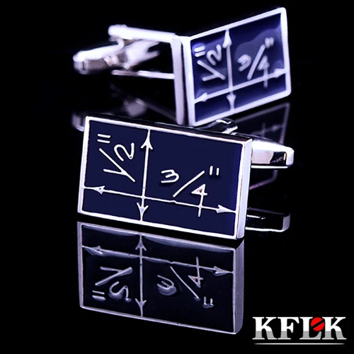 

KFLK Luxury 2018 HOT shirt cufflinks for mens Brand cuff buttons Mathematics cuff links High Quality abotoaduras Jewelry
