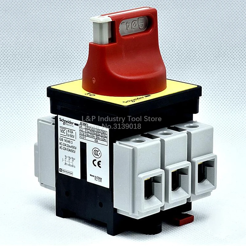 슈나이더  전기 기기, 로드 스위치 본체, V3C 패널, KCF2PZC 단로기 스위치, 63A, 3P VCF3C ( V3C + KCF2PZC)