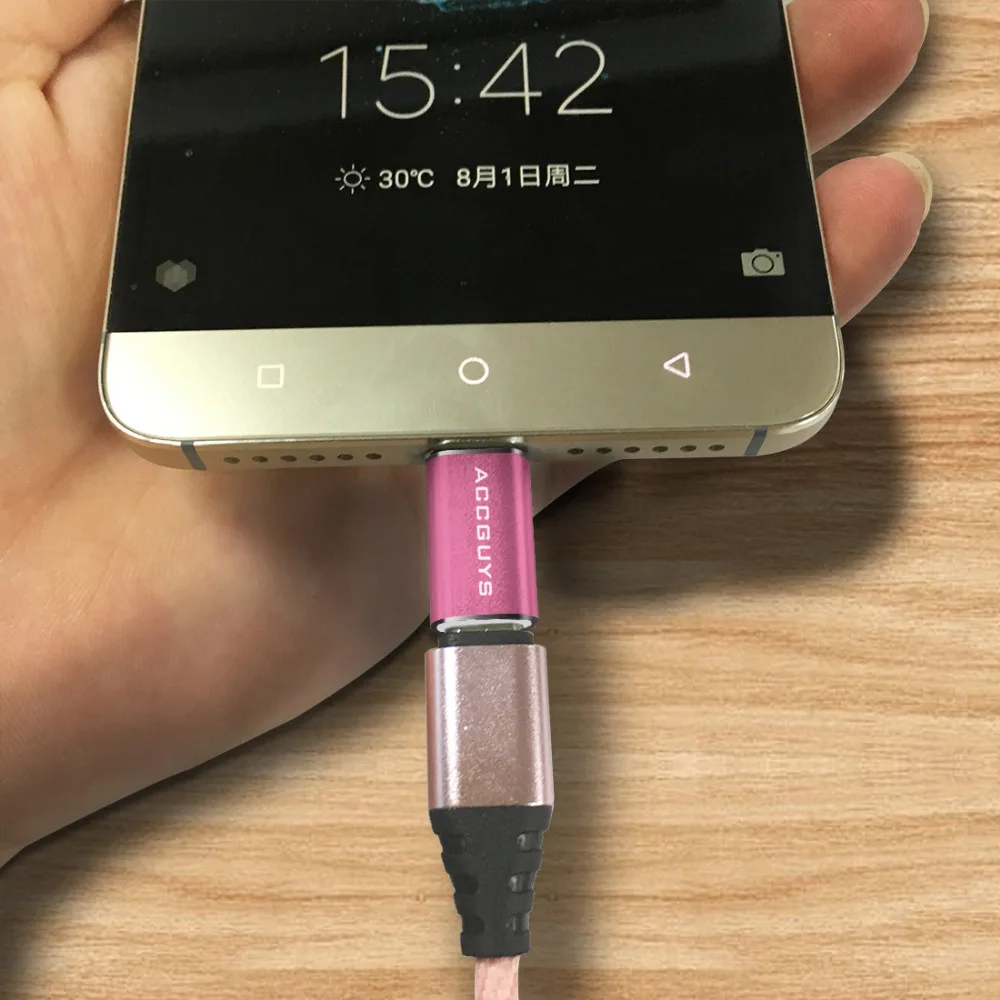 ACCGUYS Тип usb C Male к микро-usb Female конвертер адаптер 3 шт. для Xiaomi Mi5 4C 4S ZUK Z2 PRO Z1 Nexus 5X6 P htc