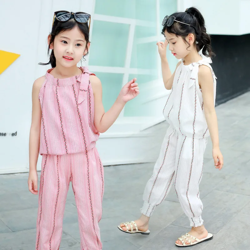 

Kids Clothing Set Girls Summer Clothes 2019 Boutique Outfits Toddler Kids Off Shoulder Tops +Shorts 2pcs 3 to 13 Year