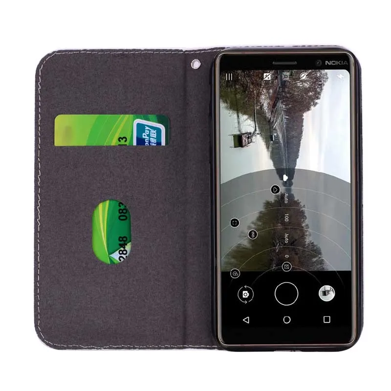 Чехол сверкающий с блестками для Coque Nokia 3,1 5,1 6,1 крокодиловый PU кошелек флип-чехол для Nokia 5 6 8 Nokia 7 Plus чехол для телефона Funda