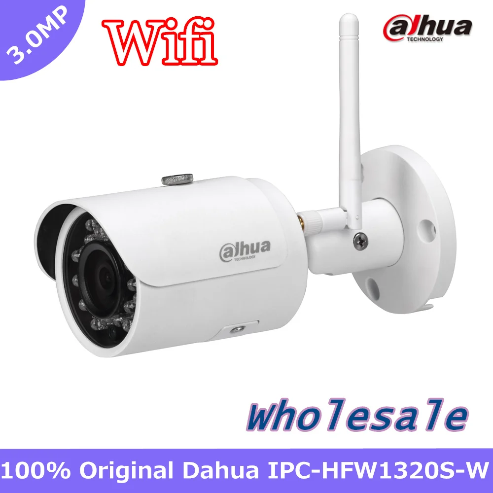  Dahua Export English version IPC-HFW1320S-W 3MP IR30M IP67 built-in WIFI SD Card slot Network outdoor Bullet IP WIFI Camera 