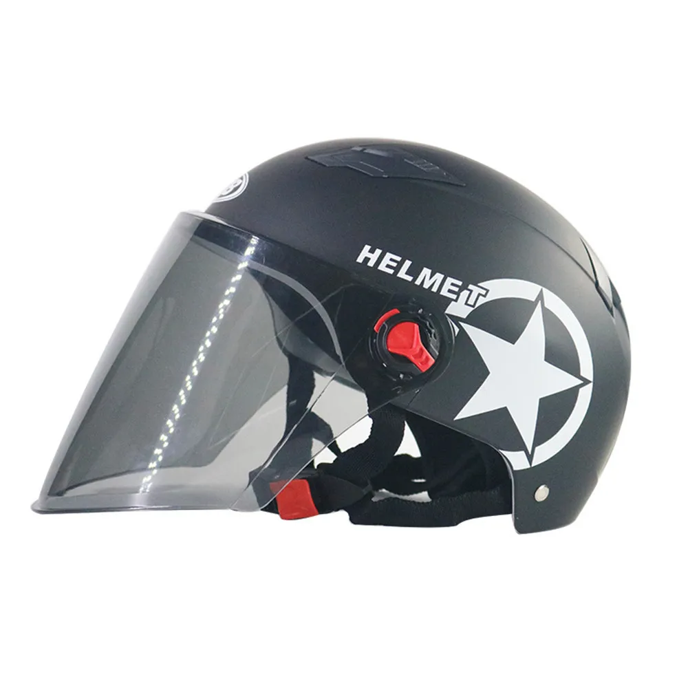 Мотоциклетный шлем для скутера велосипед Открытый лицо половина бейсбольная кепка анти-УФ защитный шлем-каска мотокросса шлем несколько цветов защиты