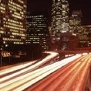 Skyscrapers in a city  City of Los Angeles  California  USA 2010 Poster Print (18 x 6)