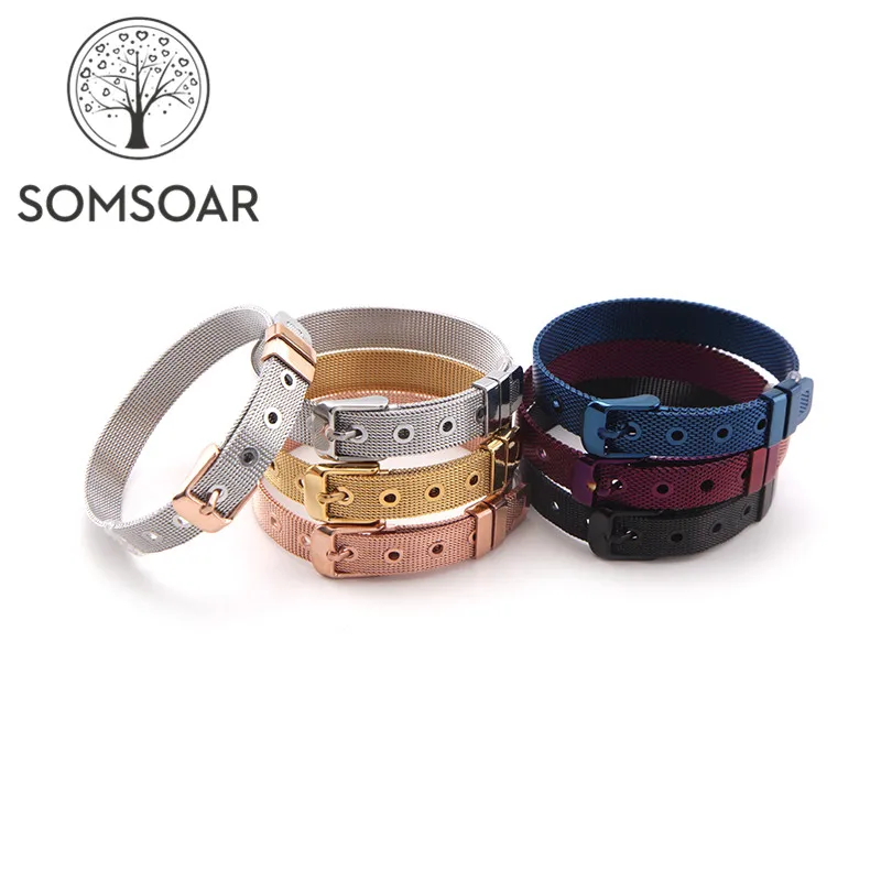 10 Caoutchouc Noir Wrap Bracelet Bracelet Fit 8 mm Slide Charm À faire soi-même