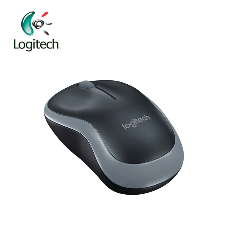 Беспроводная мышь Logitech M186 2 4G с эргономичным нано ресивером 1000 точек/дюйм две руки