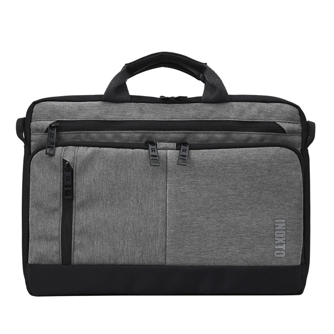 High Quality Man Business Hand Bag Male Single Shoulder Bags for Laptop Man Crossbody Pack with Many Pocket 38*7*28CM - Color: Light gray