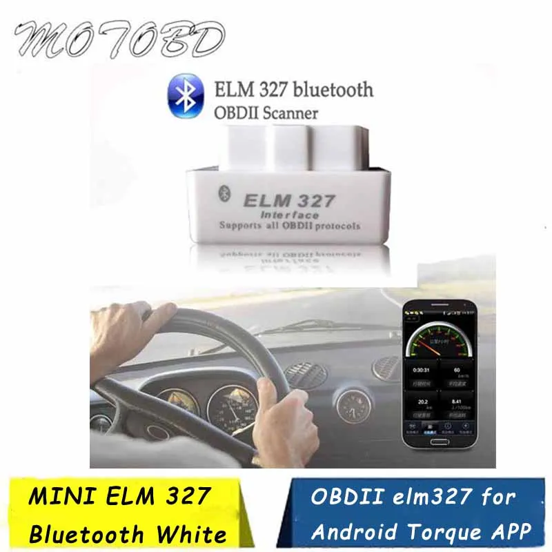 Автомобильный мини сканер ELM327 ELM 327 Bluetooth OBD2 для Android Torque OBDII Car V2.1 OBD|Считыватели