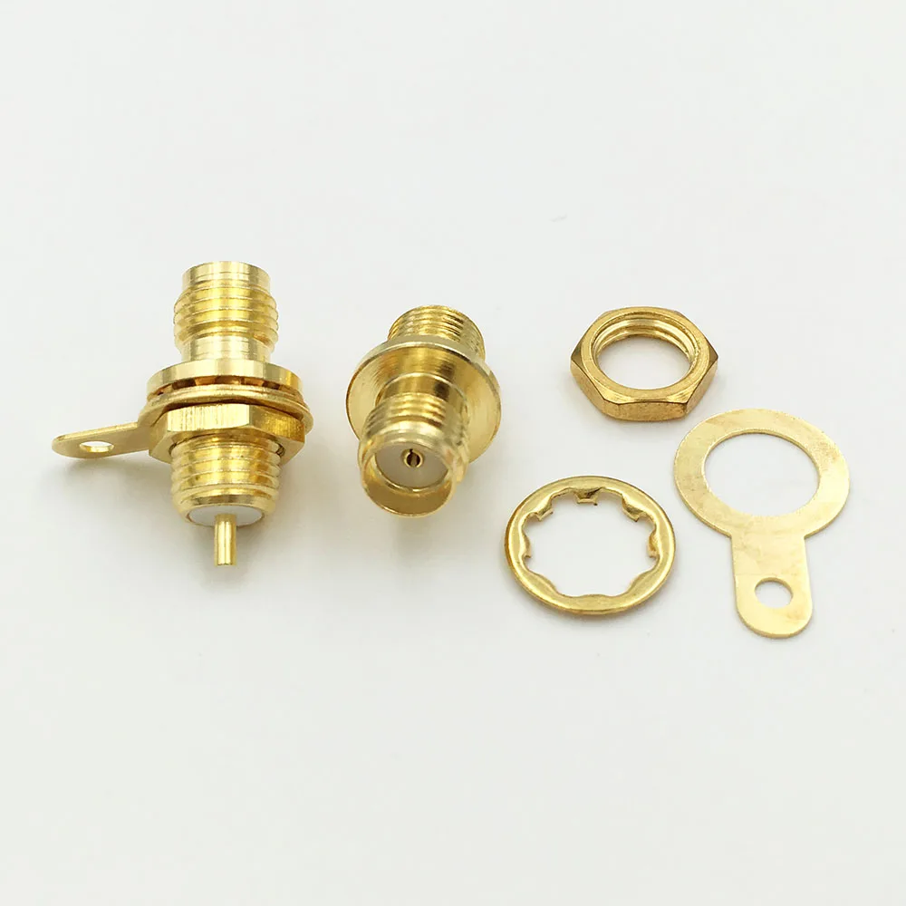Латунный разъем SMA Гнездовой с гайкой 10 шт.|mount connector|l connectormount handle |