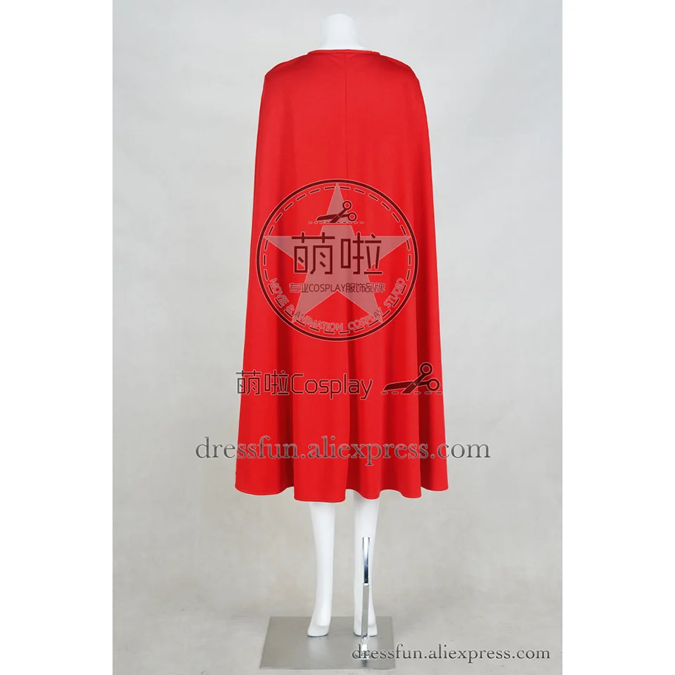 Supergirl Kara Zor-El Cosplay Costume DC Comics Combat Uniform Outfits Cloak Blue T-shirt Halloween