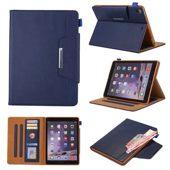 

For iPad 9.7 inch Tablet Case Multi-Angle Viewing Folio Wallet Cover Cases for iPad 9.7 2018 2017 iPad Air 2 Auto Wake / Sleep