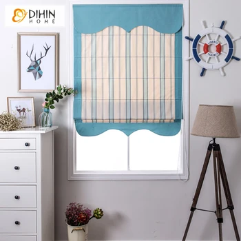 

Included Curtains Striped Blackout Curtain Window Curtain Linen/Cotton Rollor Blind Roman Shade Blinds Drapes
