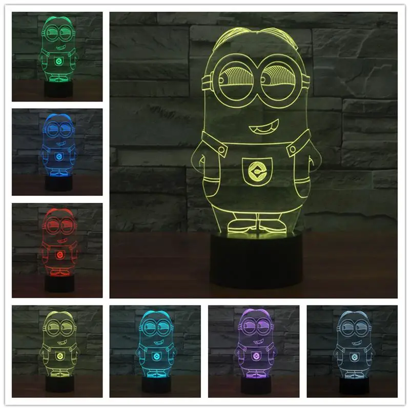 1 шт. Новинка 3D деревянная лампа для настроения Bulbing светильник с черепом Micro USB настольная лампа Ночной светильник для детей ночной Светильник s - Испускаемый цвет: e