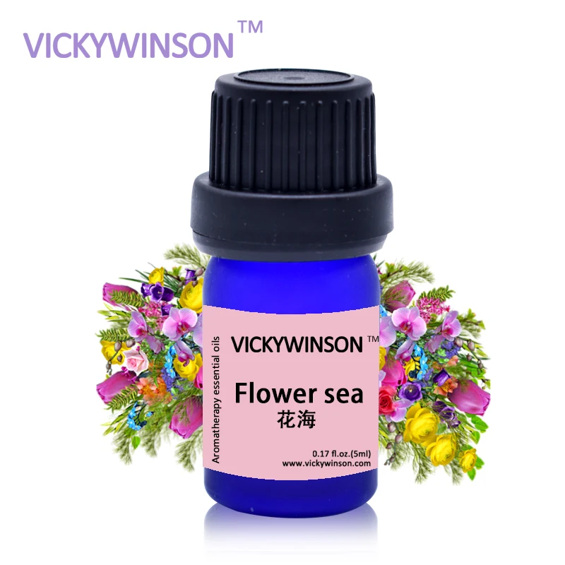 

VICKYWINSON Flower sea oil Beauty Makeups Flower Essential Oil- Improve immunity /Eliminate odor/helpful to colds/cough 5ml