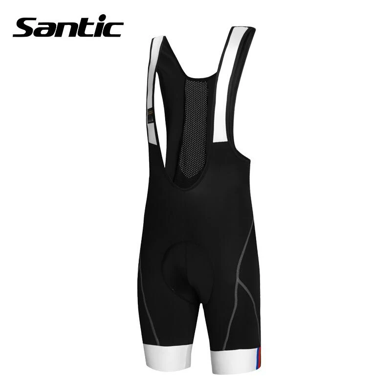 

Santic Men Cycling Padded Bib Shorts 4D Cushion Padding Cycling Bottom Bib Shorts Cycling Bicycle Bike Bib Shorts Pad