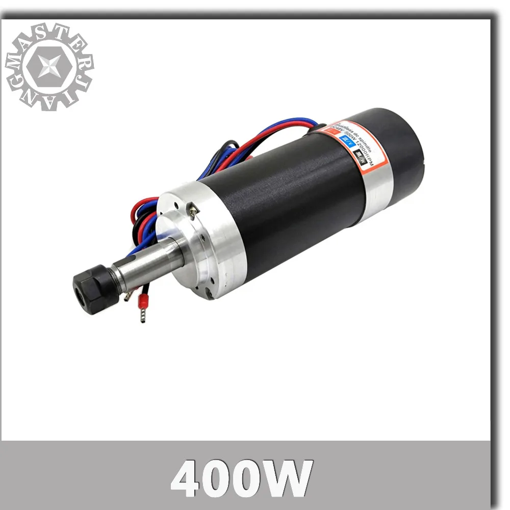 NEW DC 400W Brushless CNC Spindle Motor 0.4KW ER11 55MM brushless spindle for DIY CNC and PCB Milling Machine WS55-180