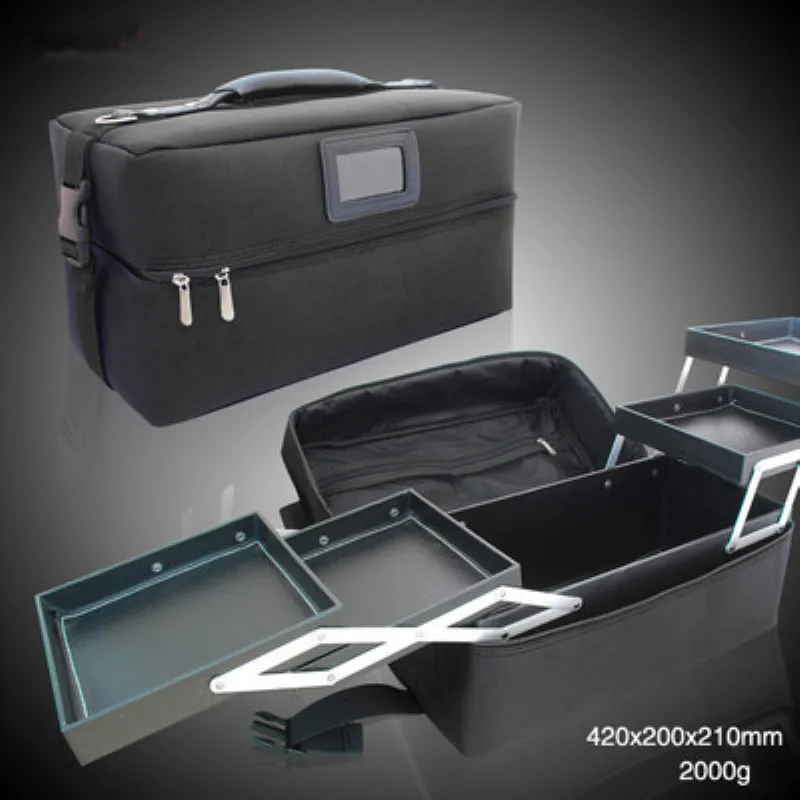 

Professional cosmetic case Korean version of the portable cosmetic bag shoulder bag nail box tattoo toolbox