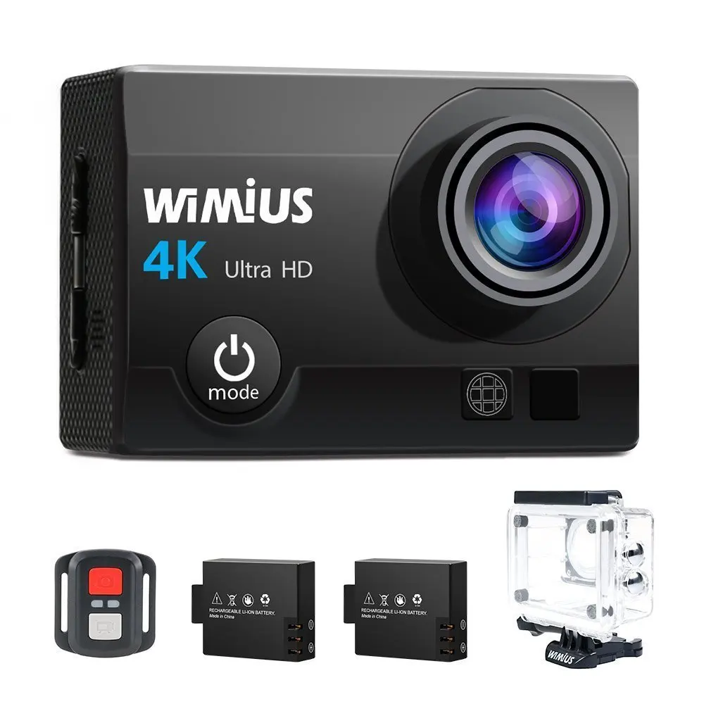 WiMiUS 4k Action Sports Camera Wifi 2.0 Inch Full HD 16MP Go Waterproof