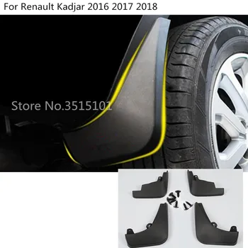 

Car styling plastic fender soft mudguard auto detector flap splash mud guard moulding parts For Renault Kadjar 2016 2017 2018