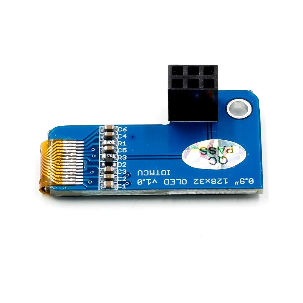 PiOLED IEC 0,91 дюйма OLED 128x32 SSD1306 синий для RPI Raspberry Pi 1, B+, Pi 2, Pi 3 и Pi Zero