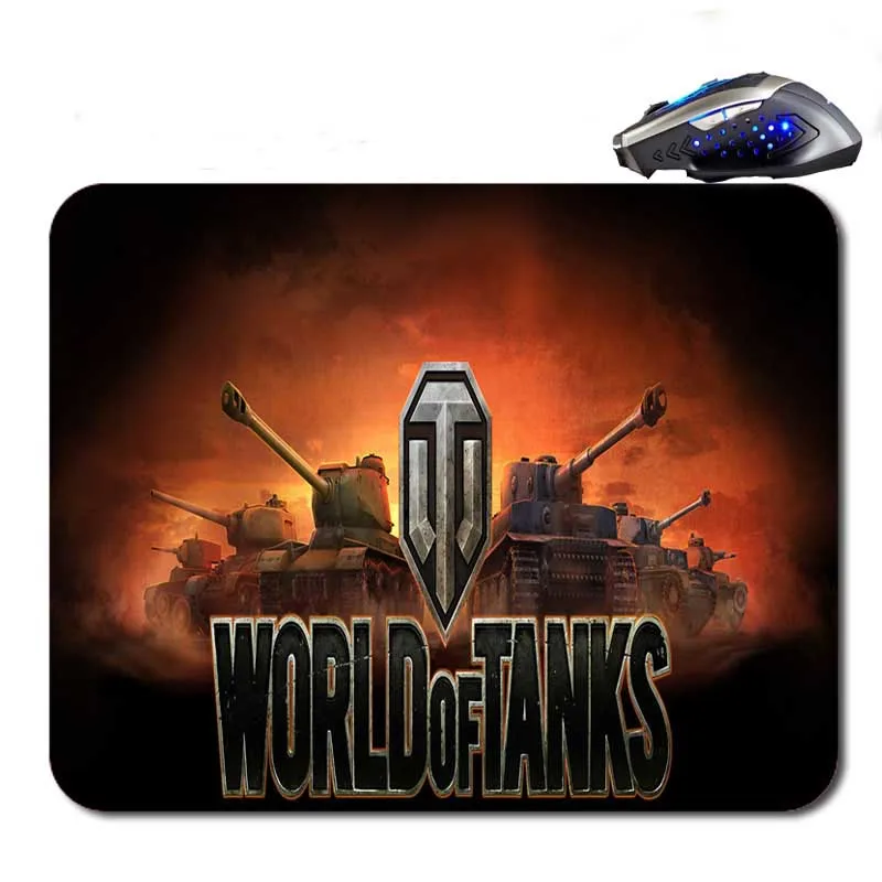Большой резиновый коврик для мыши Mairuige World Of Tank с логотипом/оптический