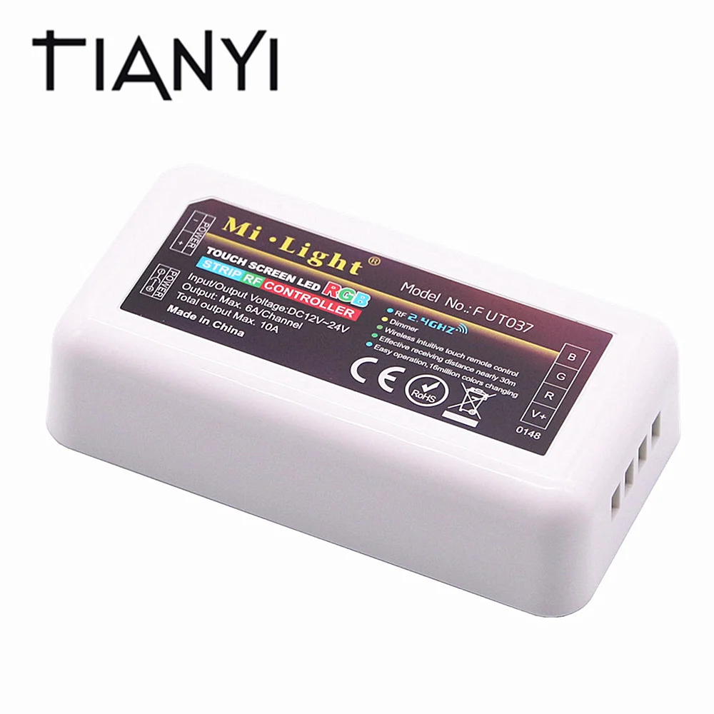 

2.4G Wireless RF LED RGB Controller Dimmable For DC12-24V RGB LED Strip 5050 2835 3528 Via Mi Light 2.4G Remote Control