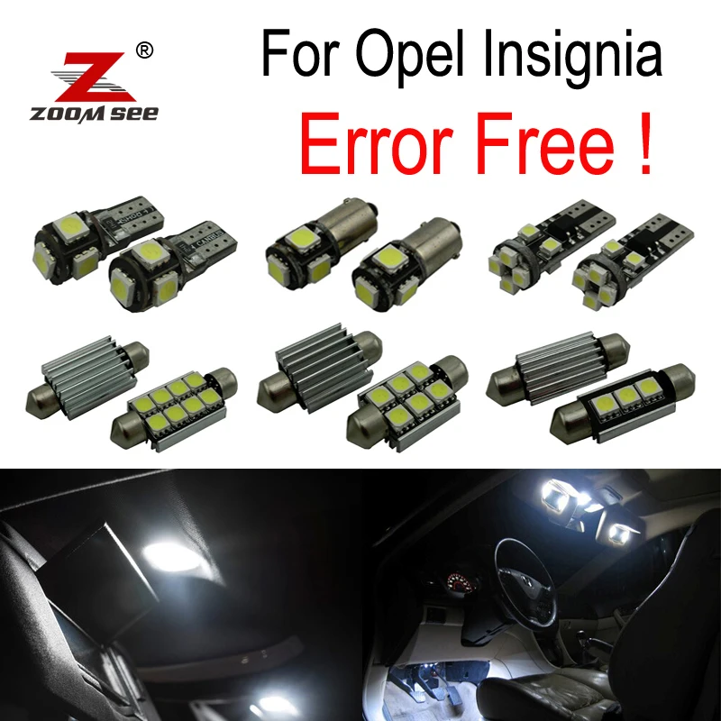 12pcs Error free for Opel Insignia Sedan Saloon Estate Hatchback Sports LED bulb Interior Light Kit (2008-2016) 12pcs Error free for Opel Insignia Sedan Saloon Estate Hatchback Sports LED bulb Interior Light Kit (2008-2016)