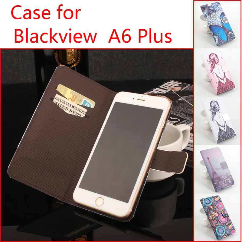 

HongBaiwei For Blackview A6 Plus Phone Case Folio Flip Premium Pattern PU Leather Wallet Case Cover Factory Price