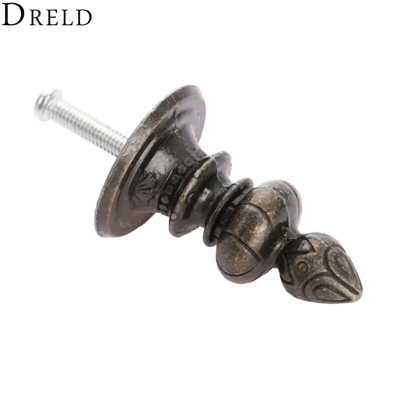 DRELD 39*27mm الأثاث العتيق مقابض باب خزانة ملابس التأثيرات تسريحة مقابض للأدراج المطبخ خزانة دولاب المقابض DRELD 39*27mm الأثاث العتيق مقابض باب خزانة ملابس التأثيرات تسريحة مقابض للأدراج المطبخ خزانة دولاب المقابض