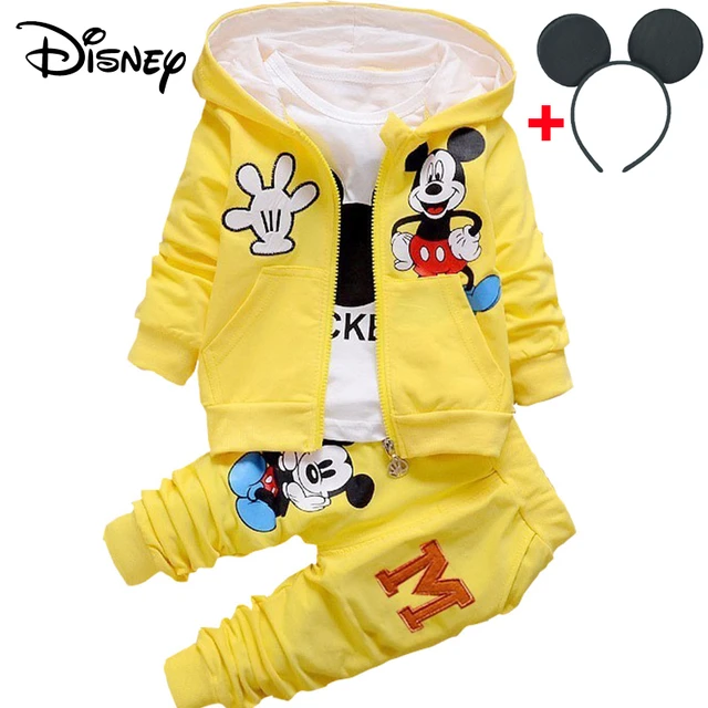 coro arrojar polvo en los ojos Estrecho de Bering Disney-conjuntos de ropa de Mickey para bebés, ropa de marca para recién  nacidos, monos de manga larga, pantalones, trajes para trotar _ -  AliExpress Mobile