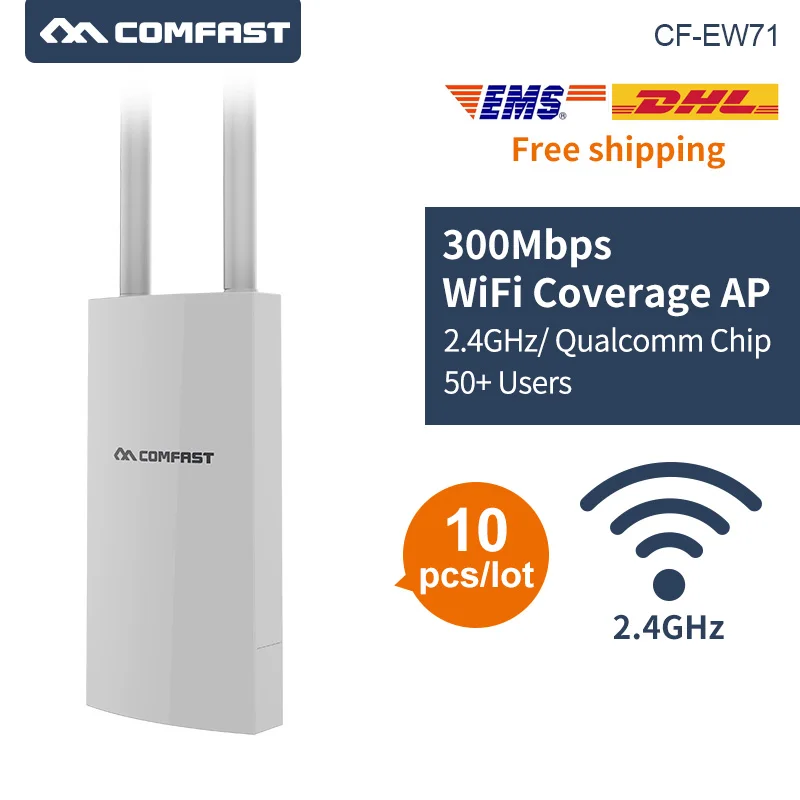 

10pcs High Power Outdoor Weatherproof 27dbm Wireless Wifi Router outdoor AP 360 degree Coverage Access Point Wifi Base Station