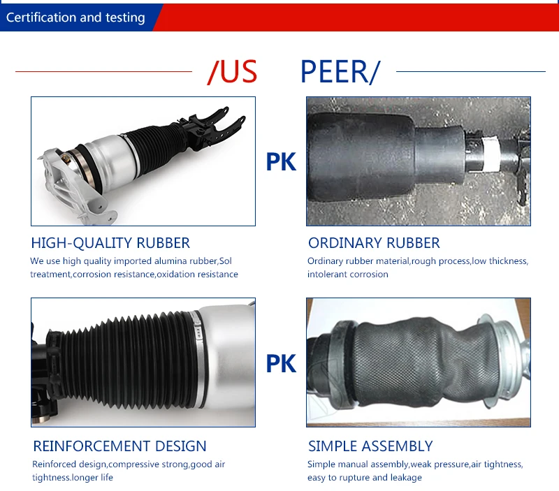 Пневматическая подвеска амортизатор для AUDI Q7 Volkswagen Cayenne 955 передний правый левый 7L86160039D 7L86160040D