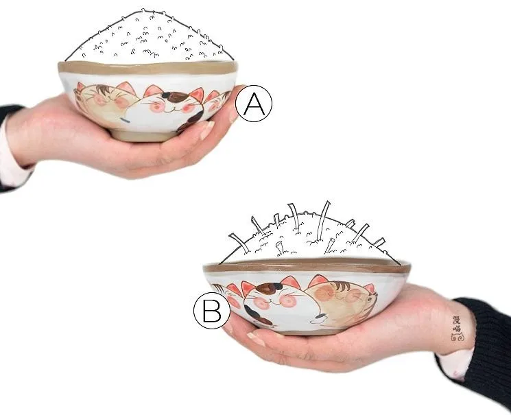 1 шт. керамическая чаша милый кот узор ретро для супа риса японский стиль ручная роспись