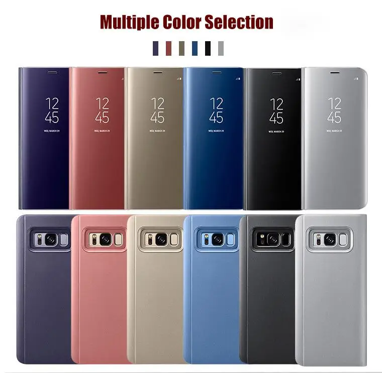 Smart Clear View Mirror Case For Huawei P8 P9 P10 P20 Lite 2017 Plus Mate 10 20 lite pro honor 9 8 nova 3 3i flip |