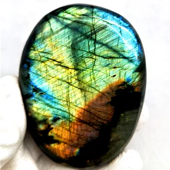 

100% Natural Labradorite QUARTZ CRYSTAL Stone Rough Polished from Madagascar Works of art Home decoration220-200g