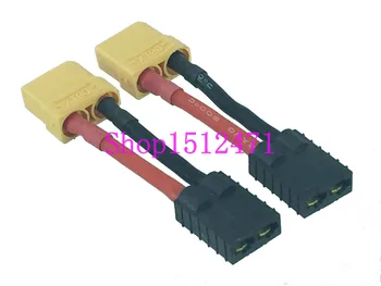 

2pcs XT90 XT-90 female to Traxxas TRX jack Adapter 12AWG Battery charger cable