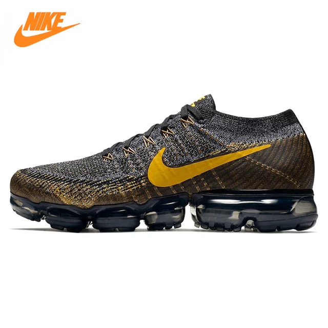 Nike Air Vapormax Flyknit Men's Running Shoes, Outdoor Sneakers ... Nike Air Vapormax Flyknit Men's Running Shoes, Outdoor Sneakers Shoes, Black & Yellow,