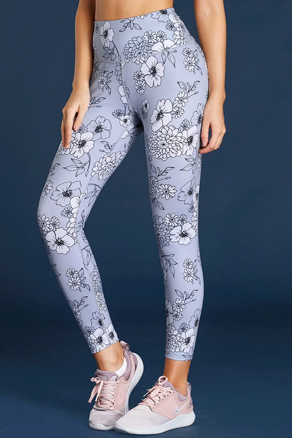 Gray-Floral-Print-Allover-High-Waist-Leggings-LC77123-11-4