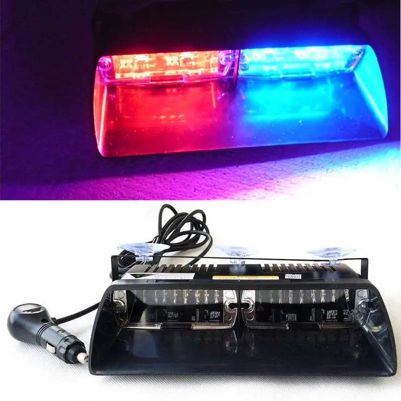 

96W High Power 16 Led White Light Bar Car Flash Windshield Dash LED Emergency Deck Lamp Signal Safe Lights