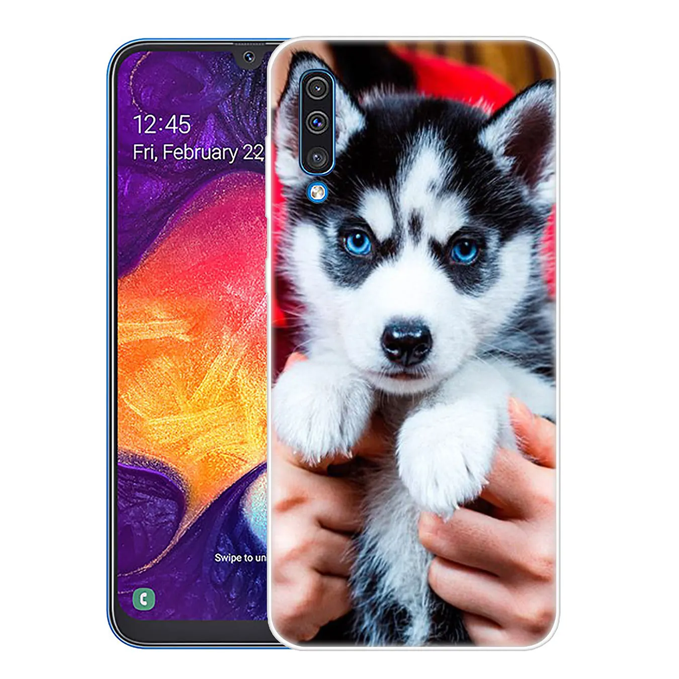 Твердый прозрачный чехол для телефона Lavaza Animal Husky puppy Samsung Galaxy A10 A20 A30 A40 A50 A60 A70 M40 M30