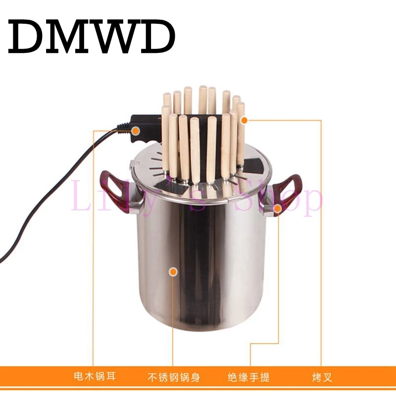 Бытовой электрический гриль вертикальный гриль для кебаба бездымный гриль из нержавеющей стали Электрический Барбекю машина 15-18 шампуров