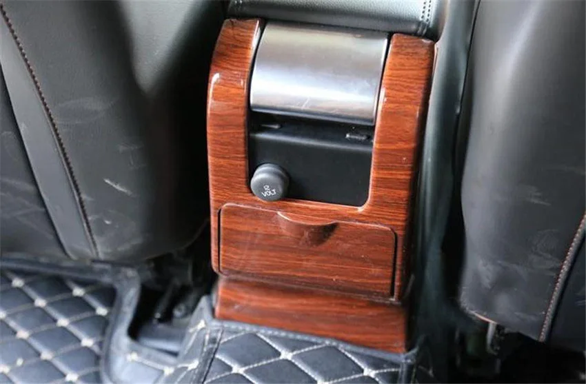 2 шт./лот ABS углеродного волокна зерна или деревянные зерна центральный подлокотник коробка задняя крышка украшения для- Volvo S60