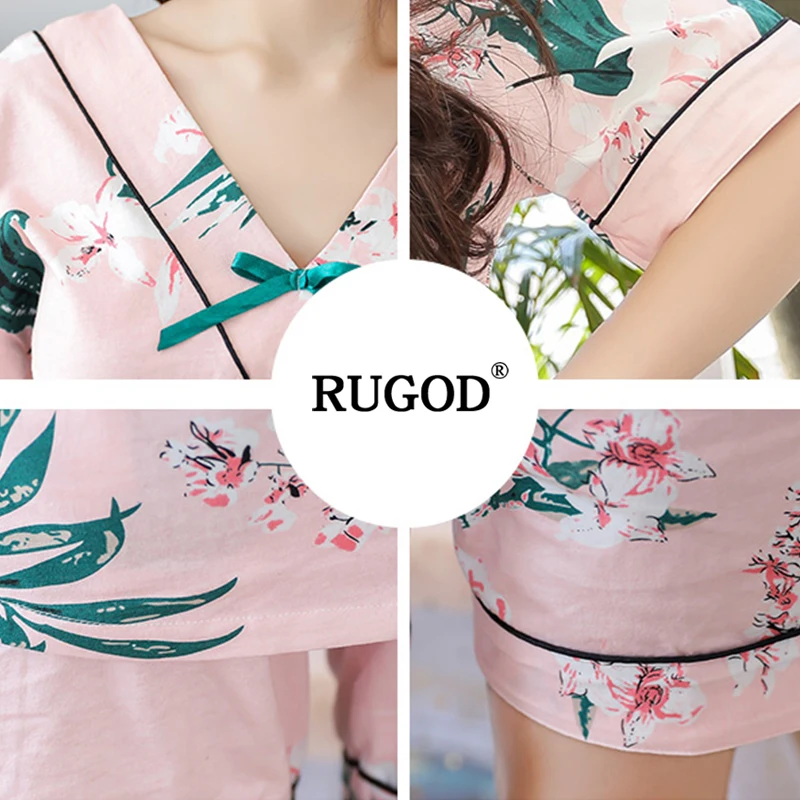 RUGOD 2018 Новое поступление Повседневное Для женщин 2 шт. комплект лето осень женский