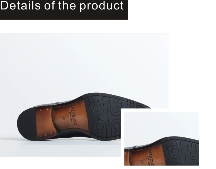 VIKEDUO ручной работы винтажные мужские из натуральной кожи роскошные с двойной пряжкой Свадебные вечерние модельные туфли оригинальный