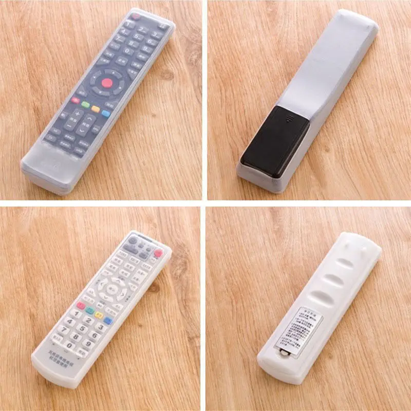 

4 Size Remote Control Cover Silicone Transparent TV Remote Control Case Air Conditioning Dust Protect Storage Bag