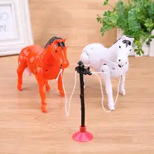 Креативный Электрический вокруг ворса круг игрушечная лошадь вращающаяся вокруг подарки Дети Обучающие игрушки