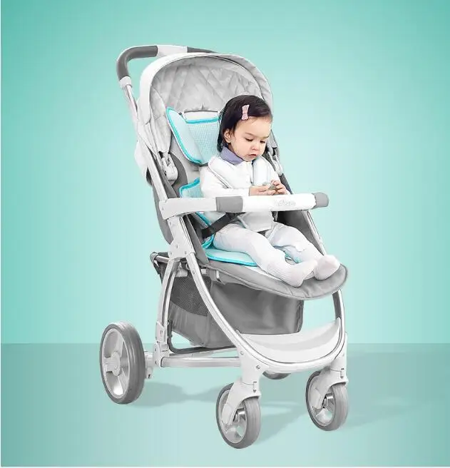 

3D Tencel Material Baby Stroller Mat Mat Summer Breathable Children Dining Chair Mat Breathable Comfort Newborn Baby Mat