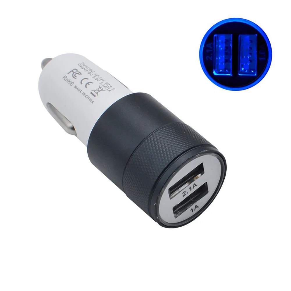 

2019 2 Ports Cargador USB Universal Battery Charger Car Charging Adapter For Samsung Tablets Mobile Phone Carregador De Carro