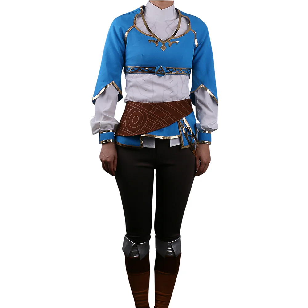 Hot Game The Legend of Zelda Twilight Princess Costume Suits Adult Women Dress t-shirt Pants Halloween Party Prop (1)