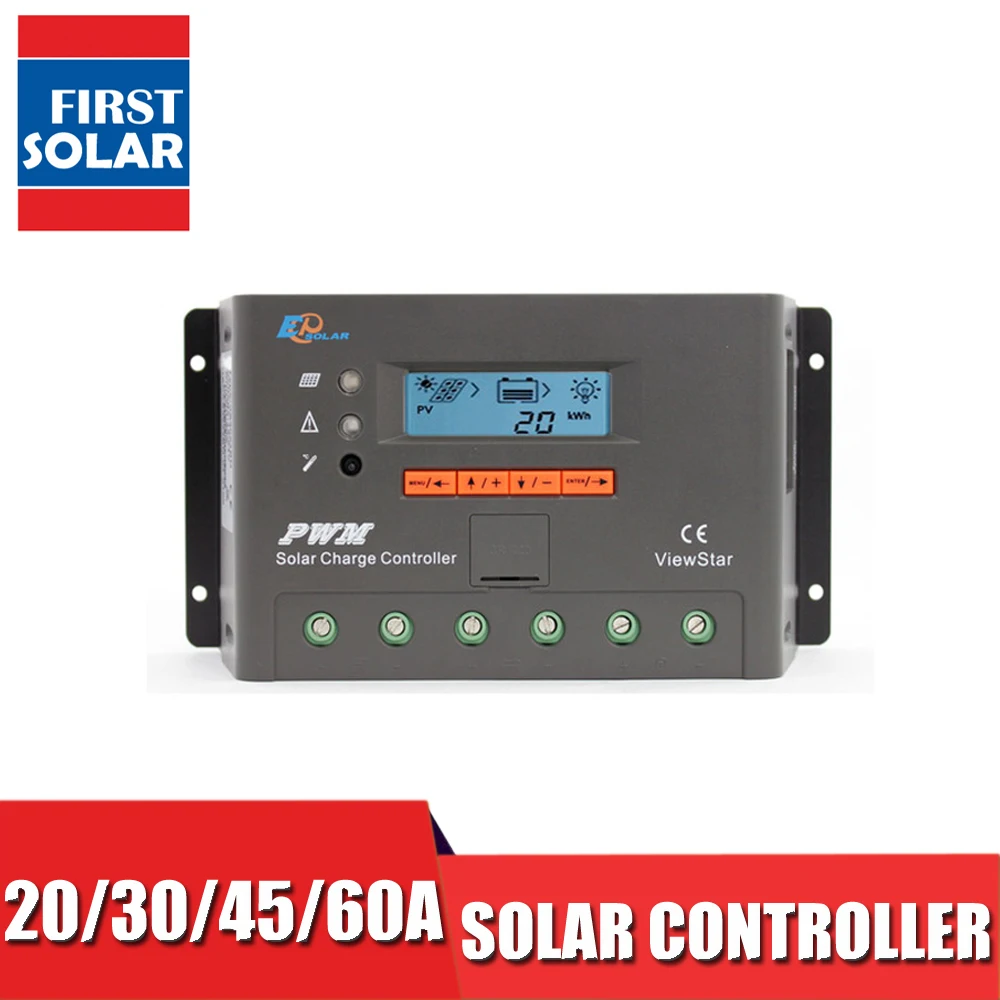 Viewstar VS2048BN VS3048BN VS4548BN VS6048BN 20A 30A 45A 60A 12 V 24 V 36 V 48 V Контроллер заряда Epsolar регулятор зарядного устройства